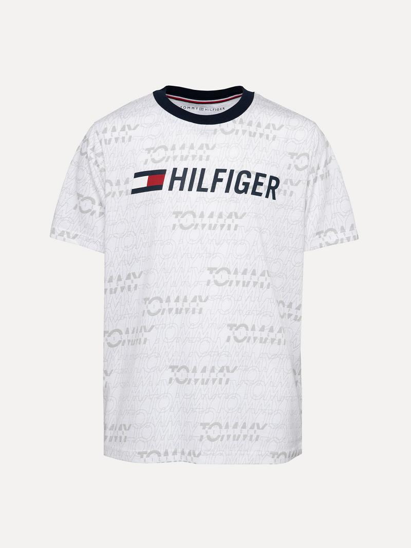 Fiú Tommy Hilfiger Totyogó\' Tommy Print Póló Fehér | HU 2297QMA